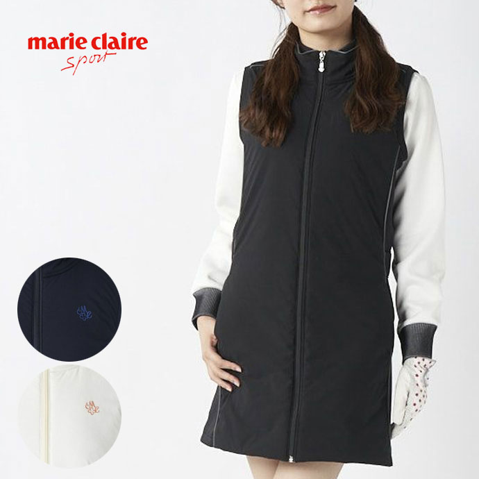 レディース マリクレール ゴルフウェア ベスト ハイブリッドワンピース