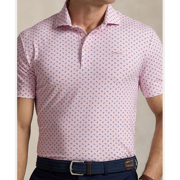 メンズ RLX ラルフローレン ゴルフウェア 半袖シャツ プリントデザイン