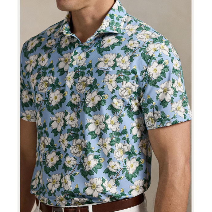 メンズ RLX ラルフローレン ゴルフウェア 半袖シャツ フラワープリント