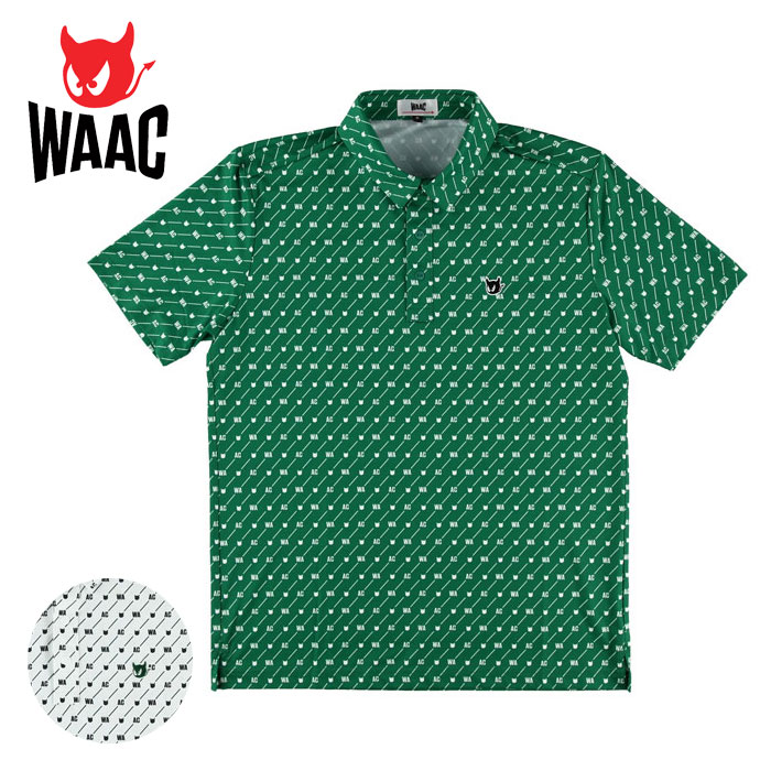 新品タグ付き　waac ワック　紺　ネイビー　Sサイズ　ゴルフ　半袖 新品タグ付き waac ワック 紺 ネイビー Sサイズ ゴルフ 半袖