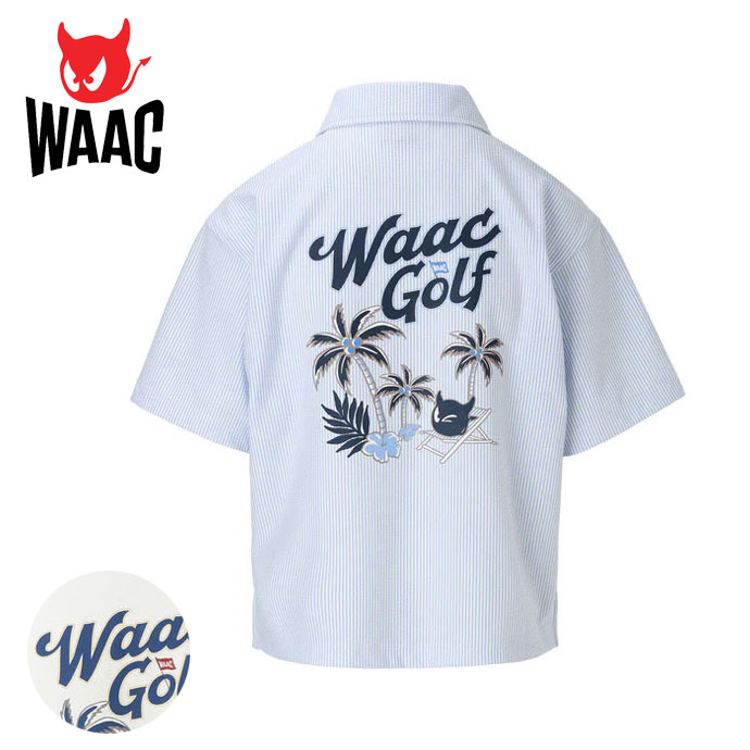 ワック ゴルフウェア 半袖シャツ 半袖ハーフジップポロ 072252081