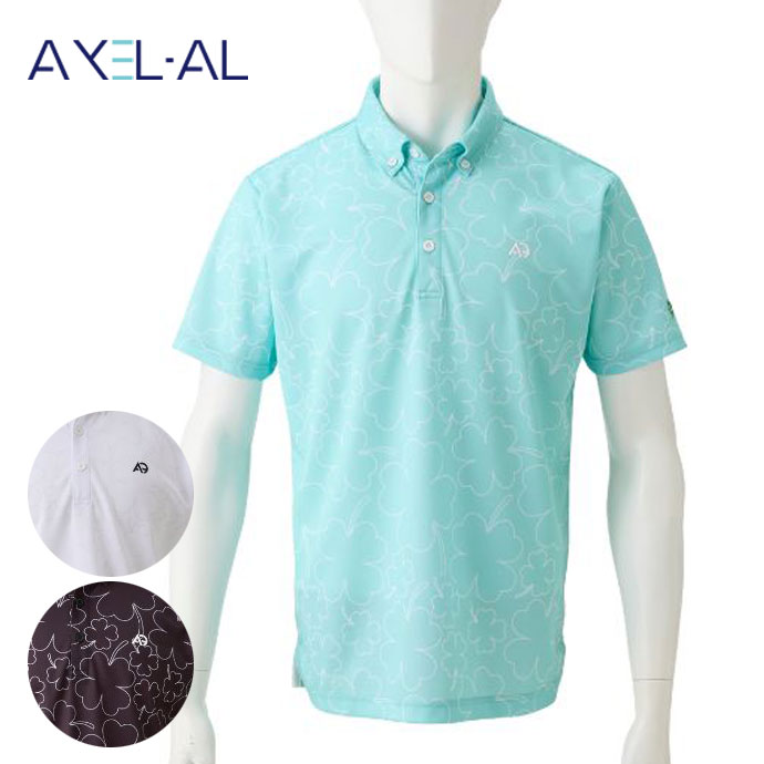 メンズ アクセル プリント台衿シャツ AXH261002 男性用 春 夏 26SS