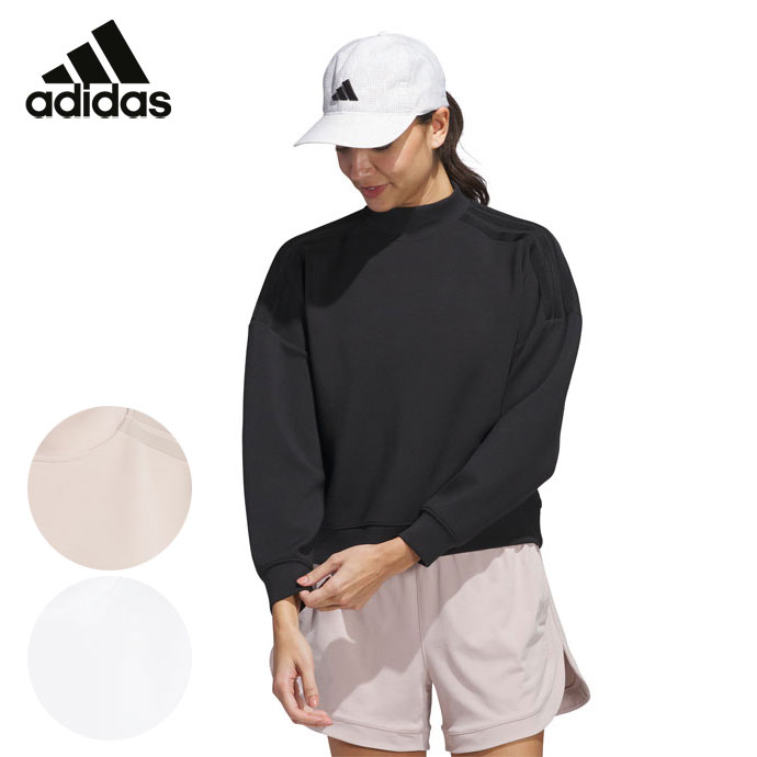 ハチヤーズ　レディース　ダンボールニット　モックネック　トップス　ウェア　L 黒 アディダス ゴルフウェア プルオーバー ビヨンドザコース ダンボール