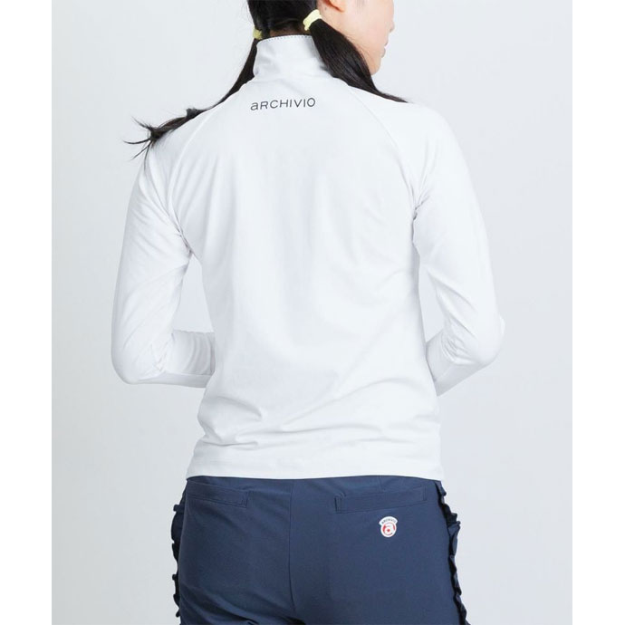 レディース アルチビオ ゴルフウェア 長袖シャツ スカラップステッチUV