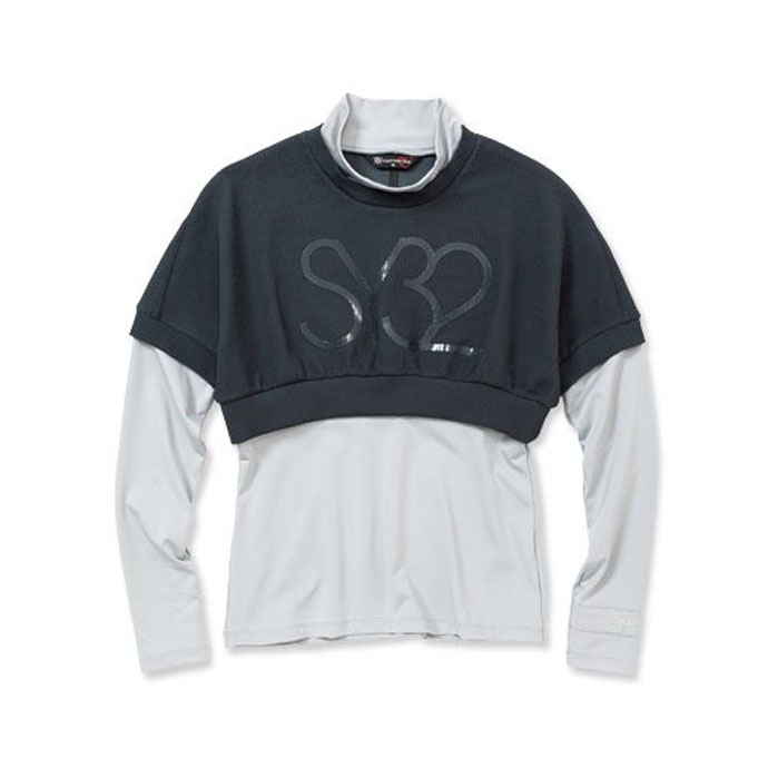 SY32 フェイクレイヤードモックネックシャツ SYG23A10W レディース