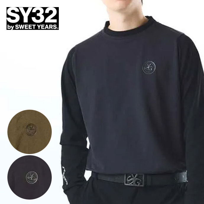 メンズ SY32 ゴルフウェア 長袖シャツ COOLING DRY MOCK NECK