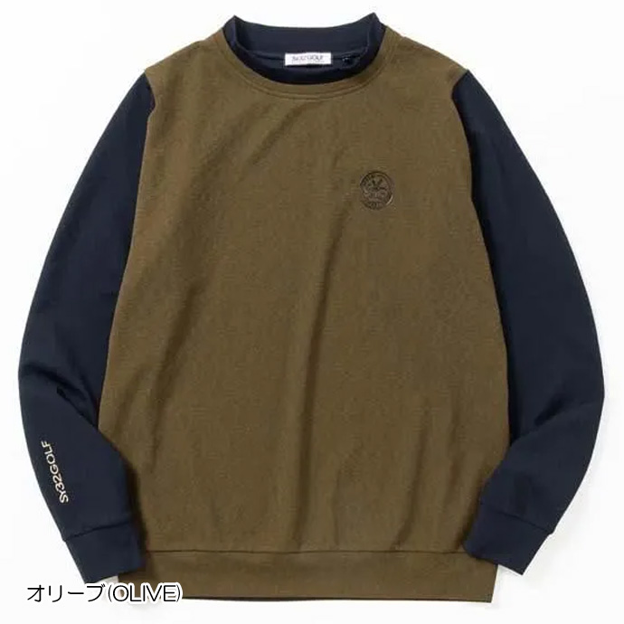 メンズ SY32 ゴルフウェア 長袖シャツ COOLING DRY MOCK NECK