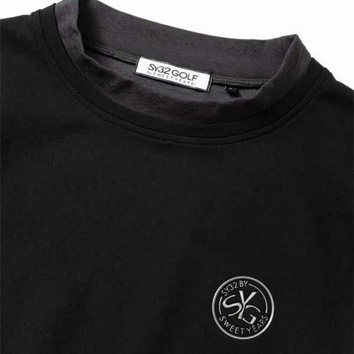 メンズ SY32 ゴルフウェア 長袖シャツ COOLING DRY MOCK NECK