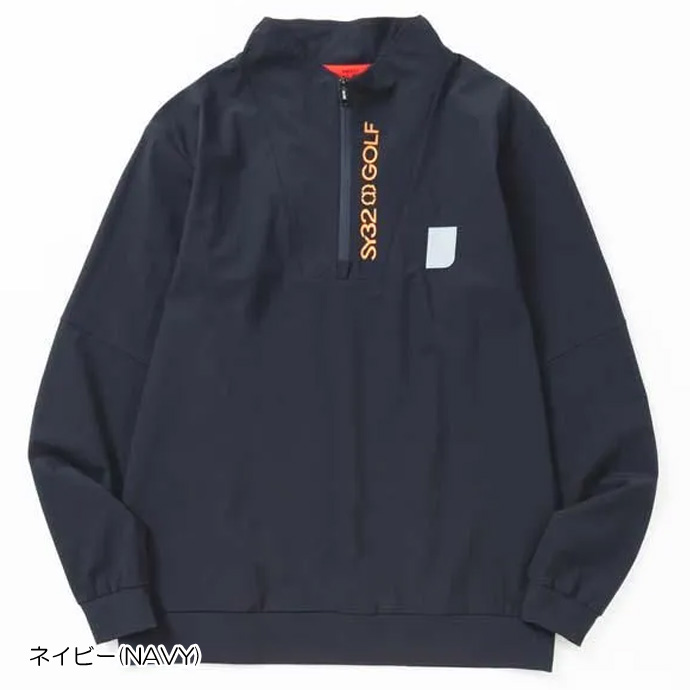 メンズ SY32 ゴルフウェア 長袖シャツ LIGHT COOL TOUCH PULL ZIP