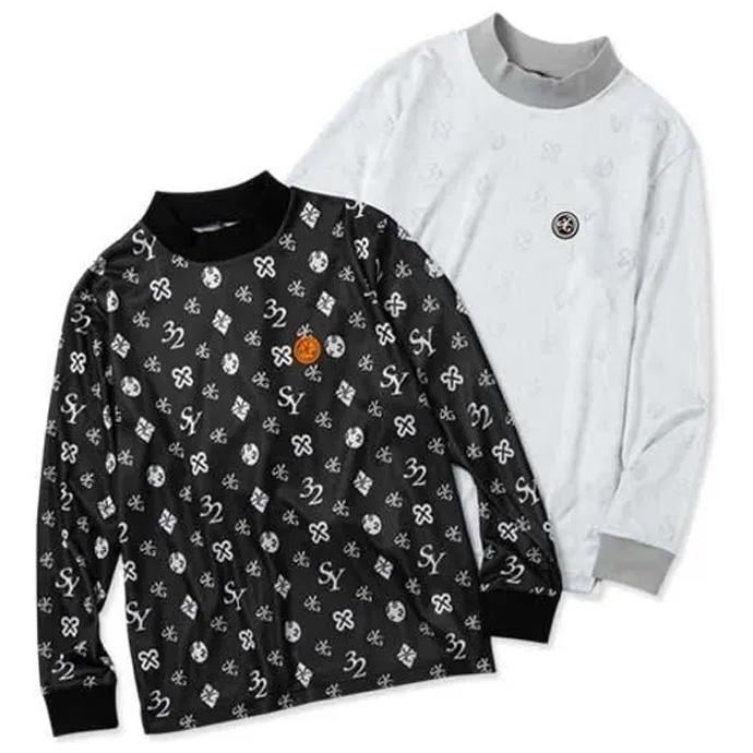 メンズ SY32 ゴルフウェア 長袖シャツ SYG ORIGINAL JQ MOCK NECK 