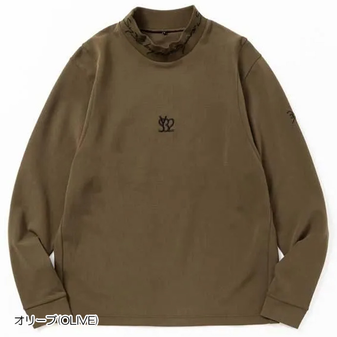 新品　sy32 ゴルフ ミラノモックネック長袖シャツ　Mサイズ SY32 by SWEET YEARS GOLF メンズ モックネック 長袖シャツ スウィート