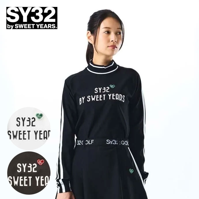 レディース SY32 ゴルフウェア 長袖シャツ BLOCK JQ TRICOT L/S