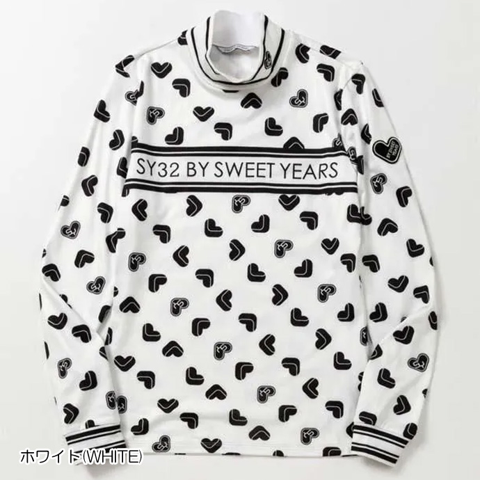 レディース SY32 ゴルフウェア 長袖シャツ SWEET LOGO PRINTED L/S