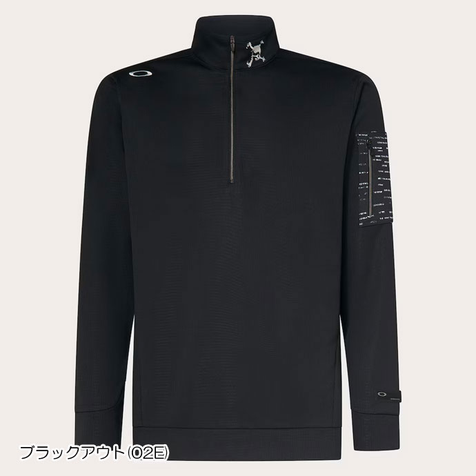 メンズ オークリー ゴルフウェア 長袖シャツ SKULL H/Z LS MOCK SHIRT