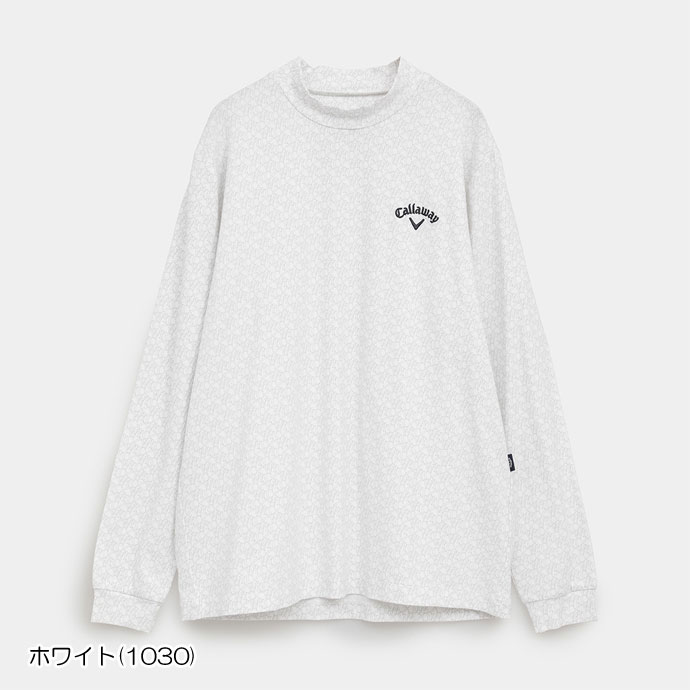 メンズ キャロウェイ ゴルフウェア 長袖シャツ 長袖モックネックシャツ