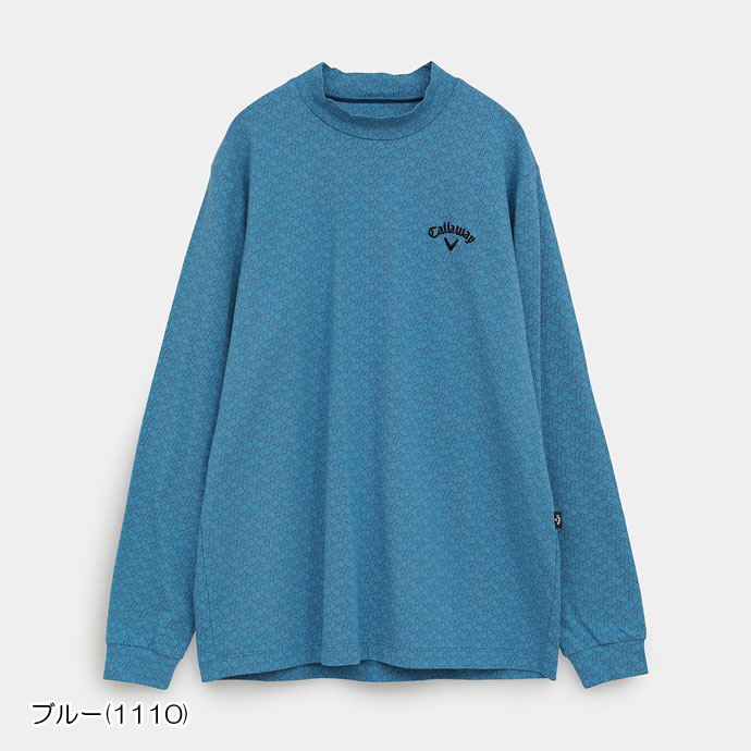 メンズ キャロウェイ ゴルフウェア 長袖シャツ 長袖モックネックシャツ