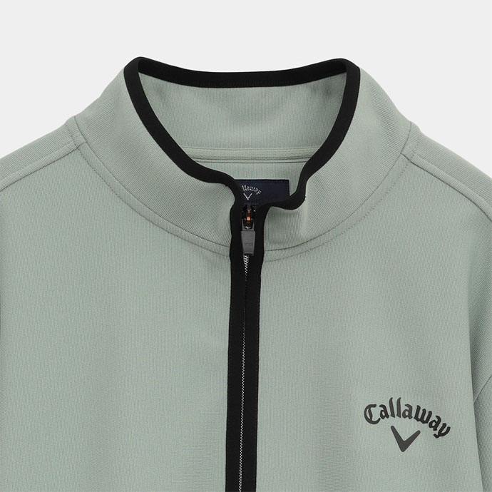 メンズ キャロウェイ ゴルフウェア 長袖シャツ 長袖ハーフジップモック