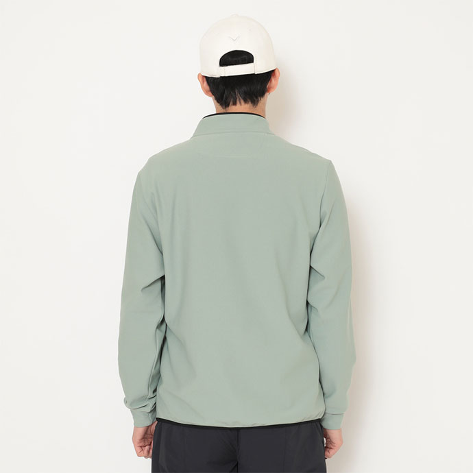 メンズ キャロウェイ ゴルフウェア 長袖シャツ 長袖ハーフジップモック