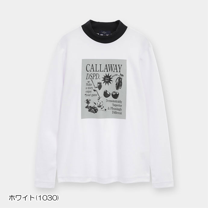 レディース キャロウェイ ゴルフウェア 長袖シャツ 長袖モックネック