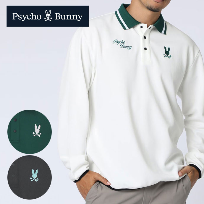 メンズ サイコバニー ゴルフウェア 長袖シャツ モダングラフィック