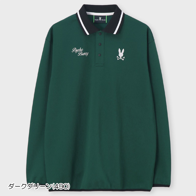 メンズ サイコバニー ゴルフウェア 長袖シャツ モダングラフィック