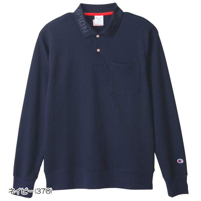 メンズ チャンピオン ゴルフウェア 長袖シャツ POLO SHIRT C3CG403