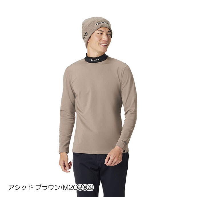 メンズ テーラーメイド ゴルフウェア 長袖シャツ T-HEAT コントラストL