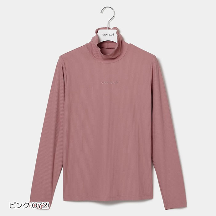 ビバハート ナイロンPUテレコ長袖モックネック 01222910 レディース