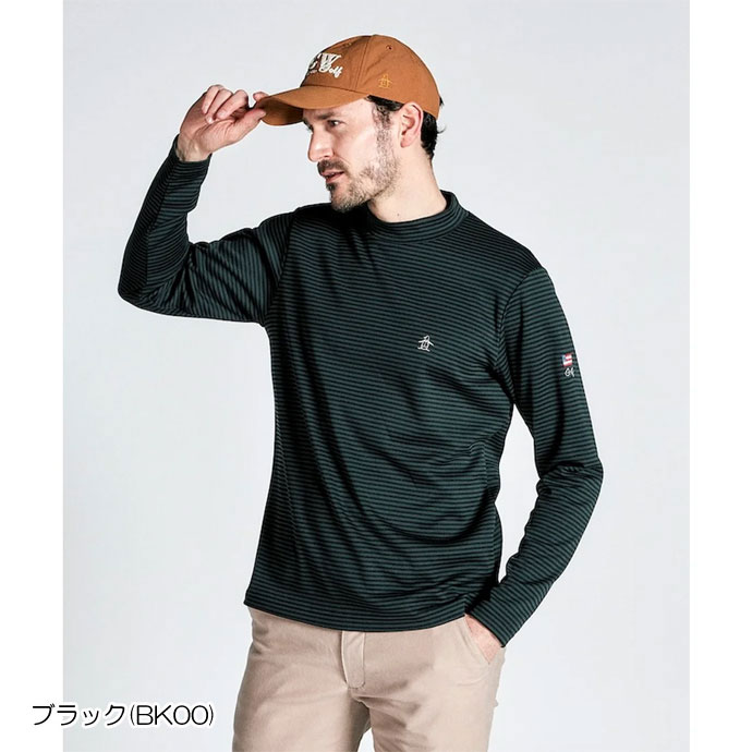 【タグ付き新品】マンシングウェア　長袖シャツ　ゴルフ　メンズ ネイビーXLサイズ メンズ マンシング ゴルフウェア 長袖シャツ MG4FLS25M 男性用