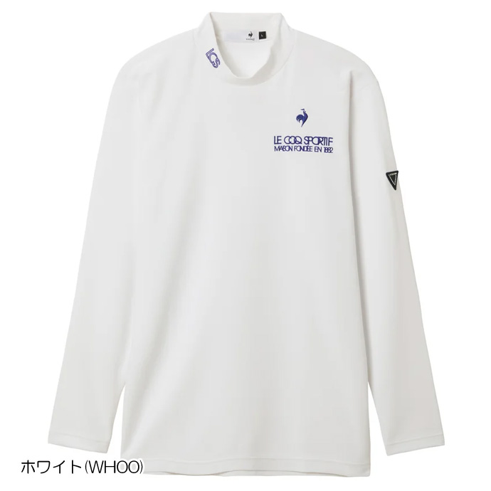 メンズ ルコック ゴルフウェア 長袖シャツ ベーシックモックネック長袖