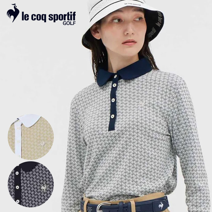 ルコック ゴルフウェア 長袖シャツ 総柄長袖シャツ LG5FLS01L