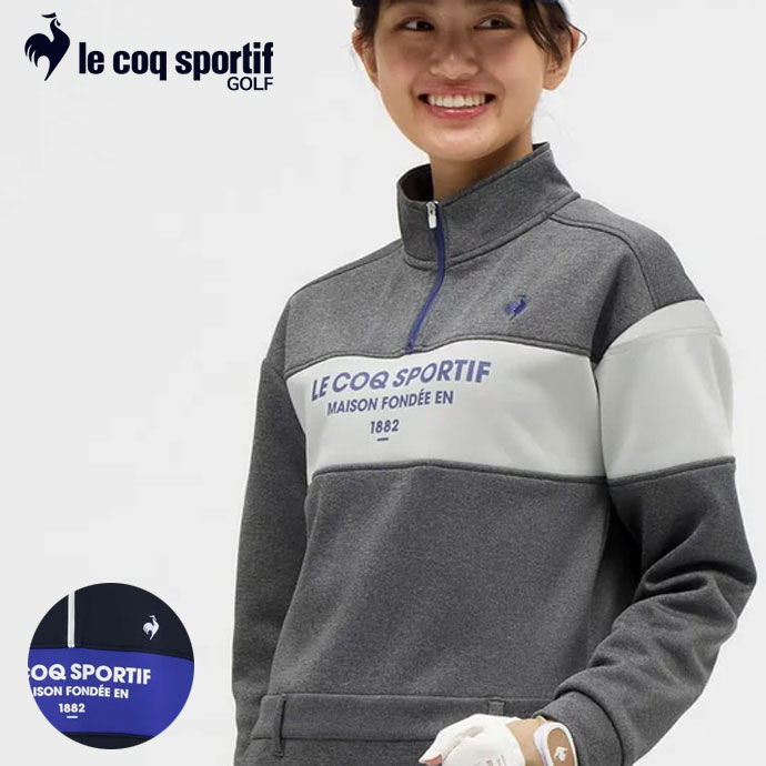 ルコックゴルフ✴︎ワンピースL L新品（８月末まで） le coq sportif GOLF ルコックゴルフ レディス フレンチボーダー