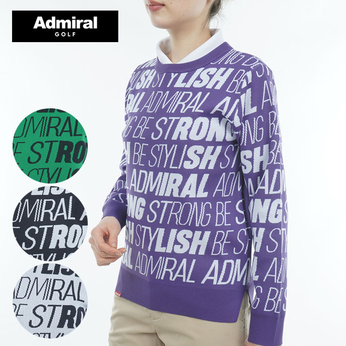 レディース アドミラル ゴルフウェア セーター ランニングロゴジャ