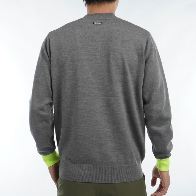 メンズ アドミラル ゴルフウェア セーター ラインロゴモックネック