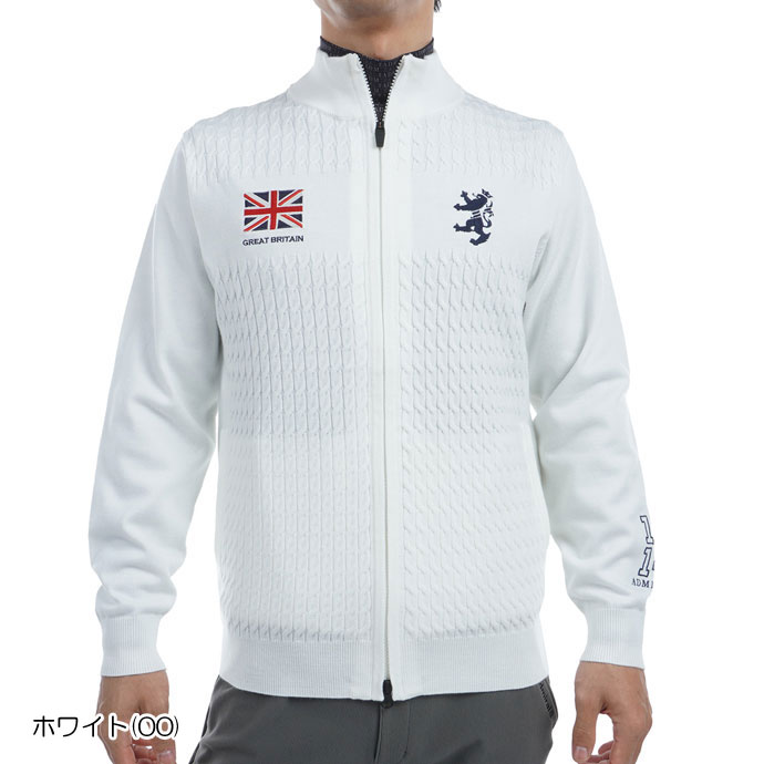 メンズ アドミラル ゴルフウェア アウター フラッグフルジップニット