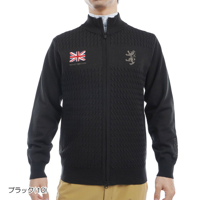 メンズ アドミラル ゴルフウェア アウター フラッグフルジップニット