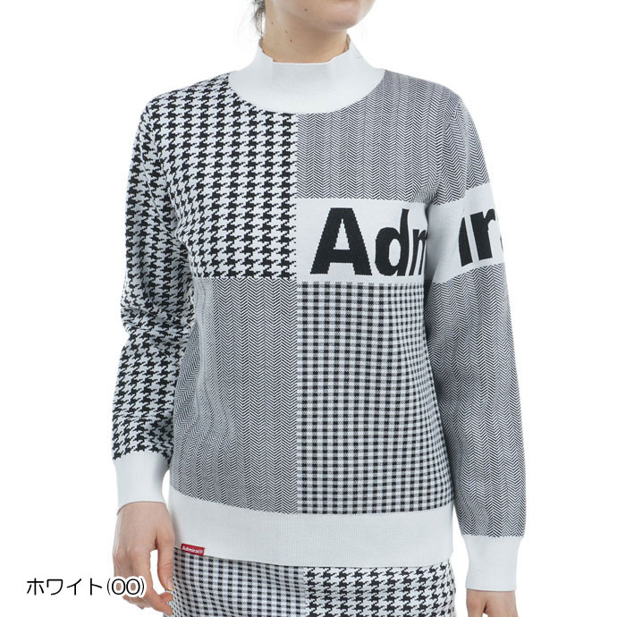 レディース アドミラル ゴルフウェア セーター パターンミックスボトル