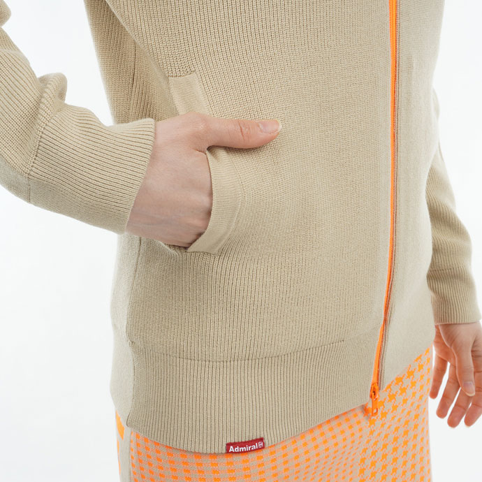 レディース アドミラル ゴルフウェア アウター 防風裏地付フルジップ