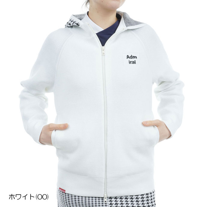 レディース アドミラル ゴルフウェア アウター 防風裏地付フルジップ