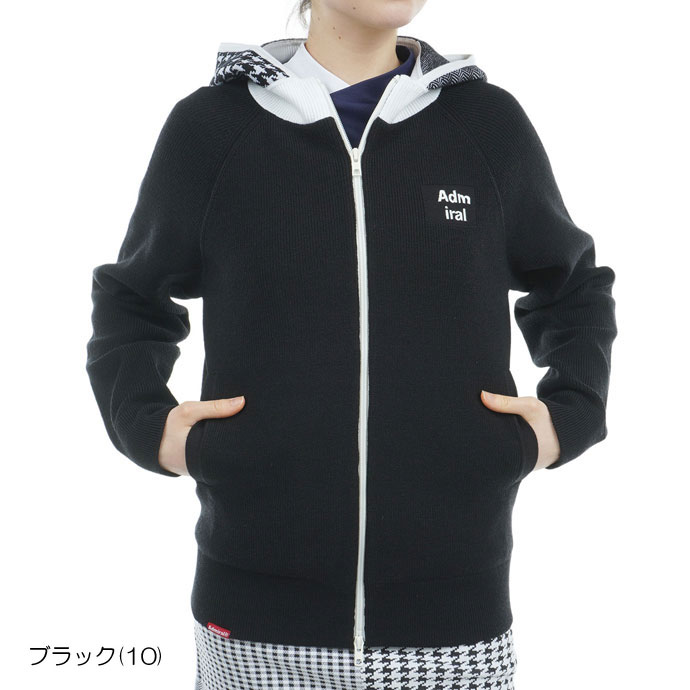 レディース アドミラル ゴルフウェア アウター 防風裏地付フルジップ