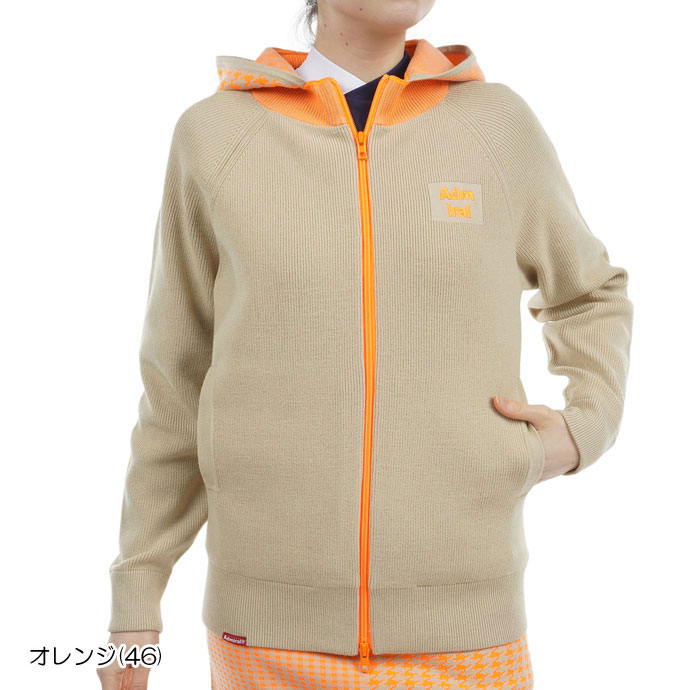 レディース アドミラル ゴルフウェア アウター 防風裏地付フルジップ