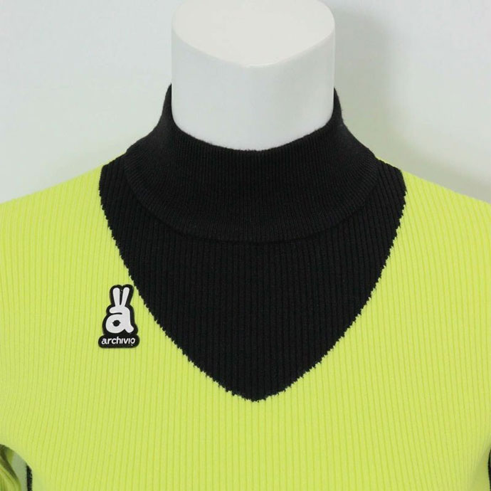 アルチビオ ゴルフウェア セーター サイドライン配色リブニット