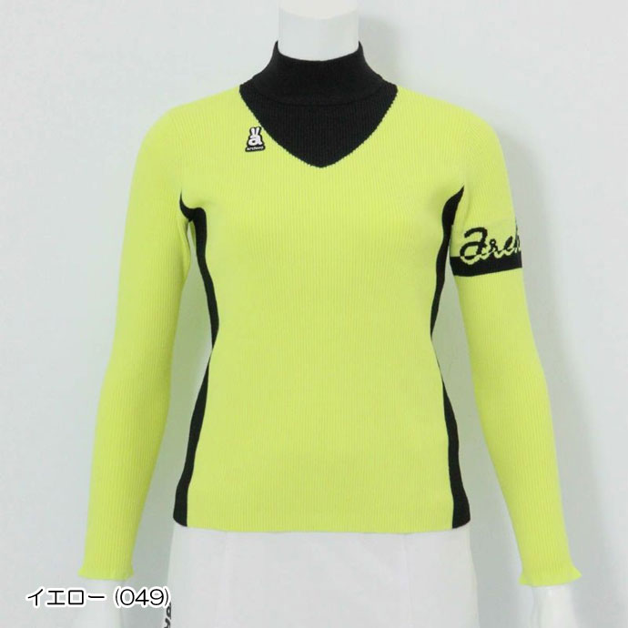 レディース アルチビオ ゴルフウェア セーター サイドライン配色