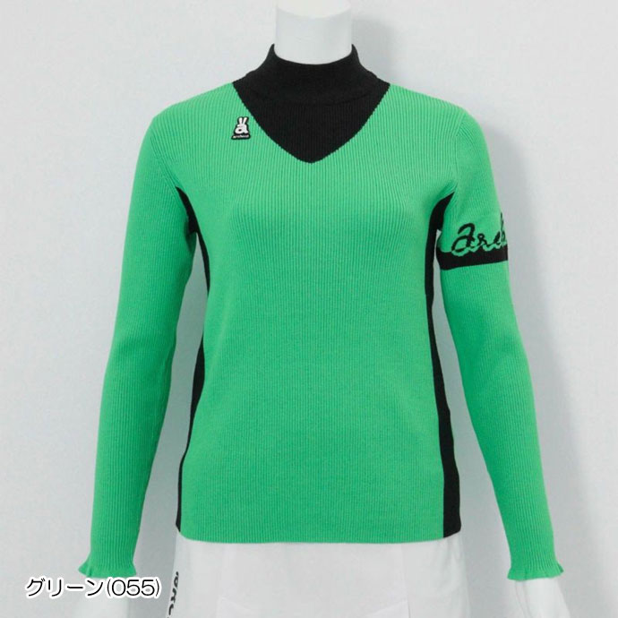 アルチビオ ゴルフウェア セーター サイドライン配色リブニット