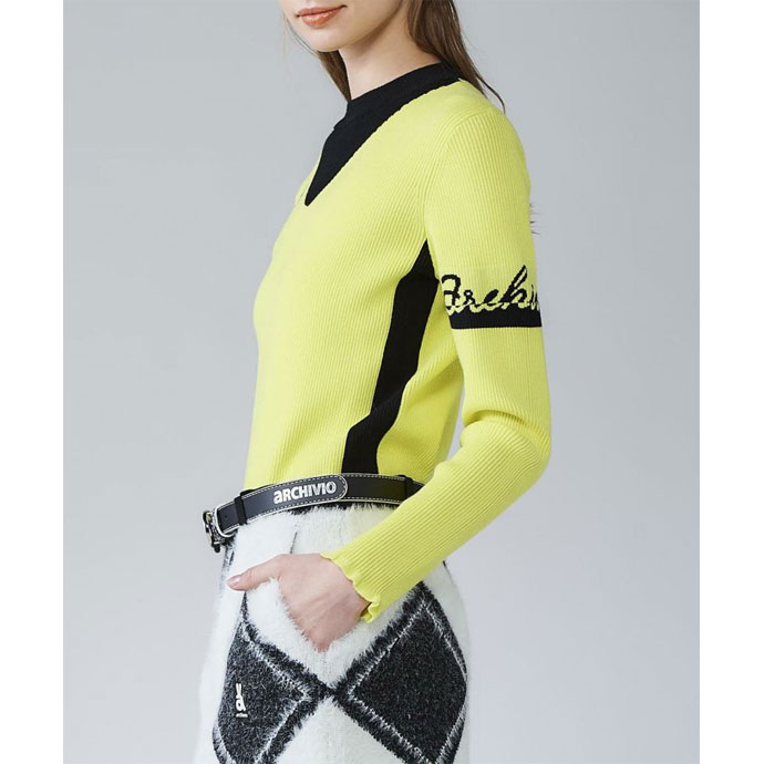 アルチビオ　イエロー フード付き セーター a9 アルチビオ イエロー フード付き セーター a9 アルチビオ イエロー