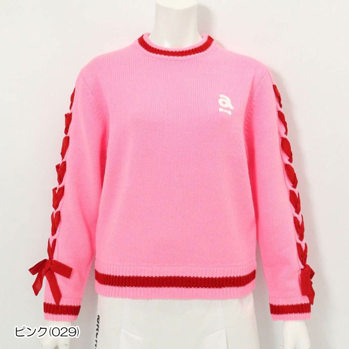 アルチビオ ゴルフウェア セーター ブレードリボン袖ニット A518115 秋