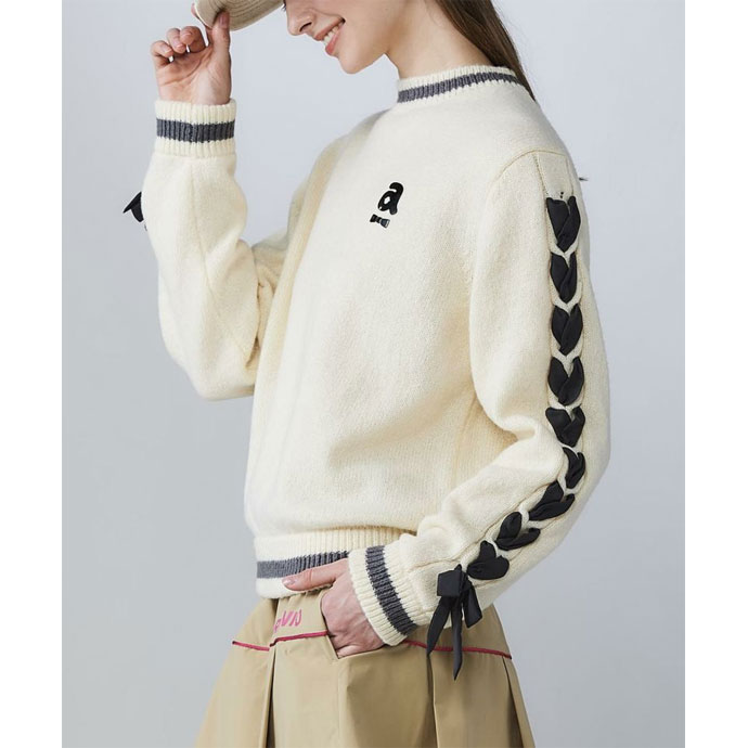 【新品未使用 アルチビオ】クマモチーフフワフワニットブルゾン38号 ナイスクラップ NICE CLAUP ふわふわ感がかわいい！こだわりのアニマル