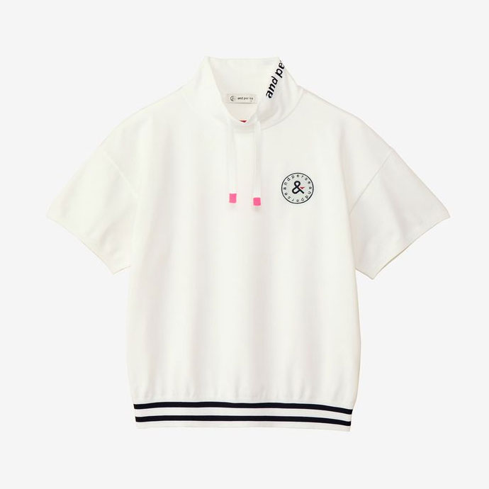 アンパスィ ゴルフウェア パーカー アクティブニット カットスリーブ