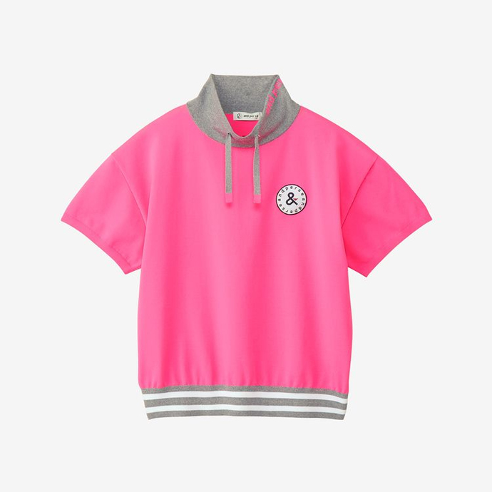 アンパスィ ゴルフウェア パーカー アクティブニット カットスリーブ