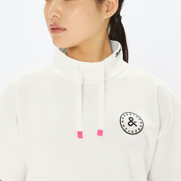 アンパスィ ゴルフウェア パーカー アクティブニット カットスリーブ